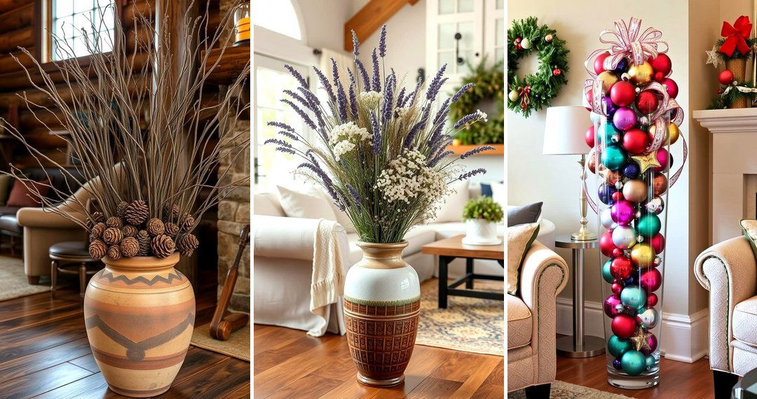 24 Large Floor Vase Decoration Ideas for Modern Living Spaces