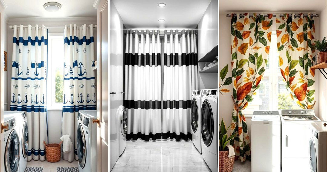 24 Stylish Laundry Room Curtain Ideas for Function and Privacy