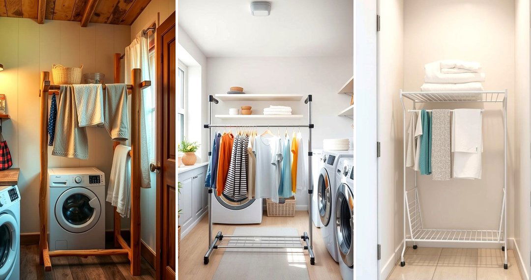 24 Laundry Room Drying Rack Solutions for Compact Spaces