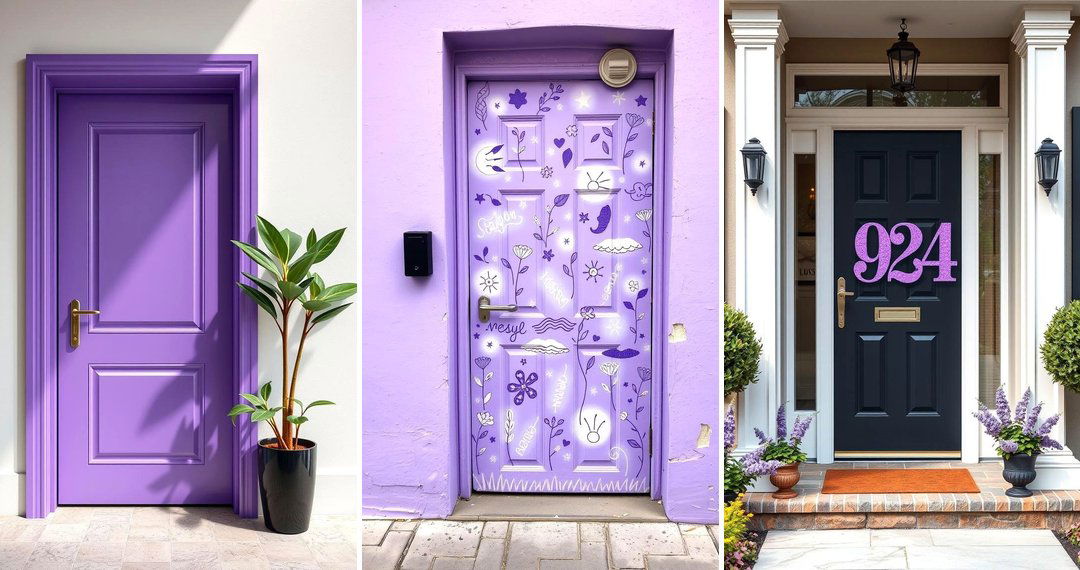 24 Lavender Front Door Ideas for a Welcoming Entrance
