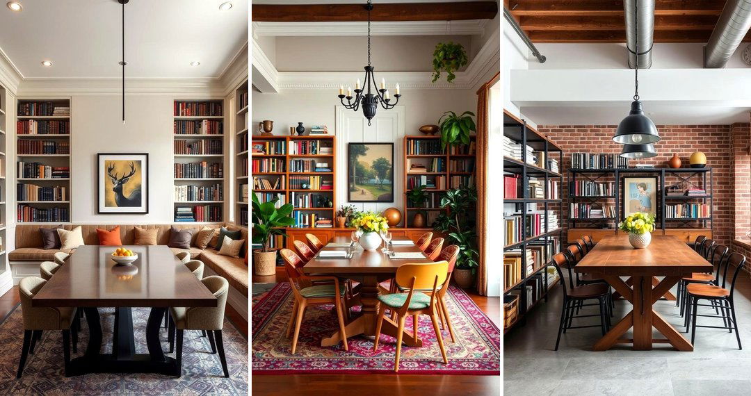 24 Library & Dining Room Combo Design Ideas & Tips