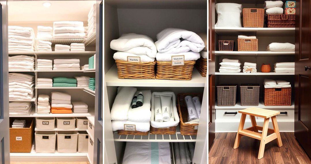 24 Linen Closet Organization Ideas for a Tidy Home