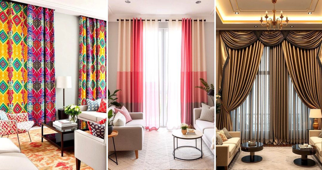 24 Living Room Curtain Ideas to Refresh Your Interior Style