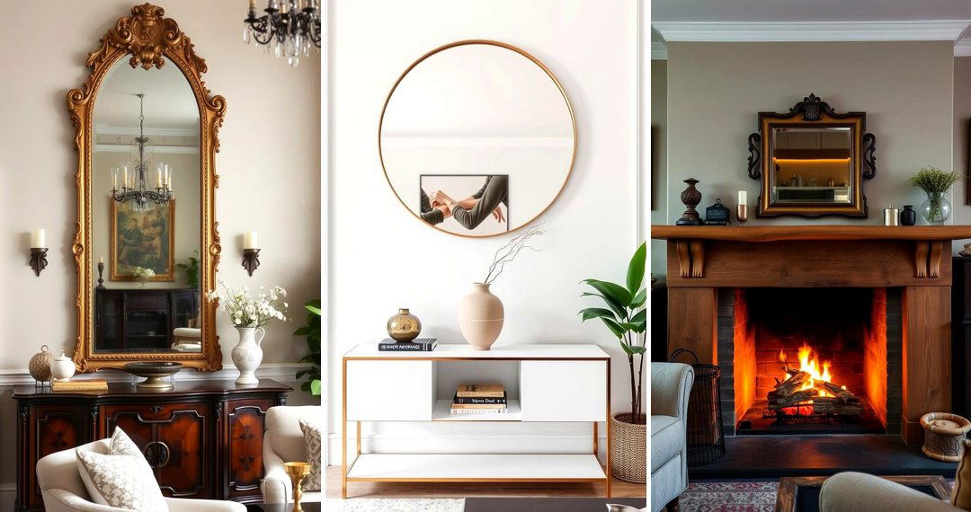 24 Living Room Mirror Ideas to Amplify Space & Light