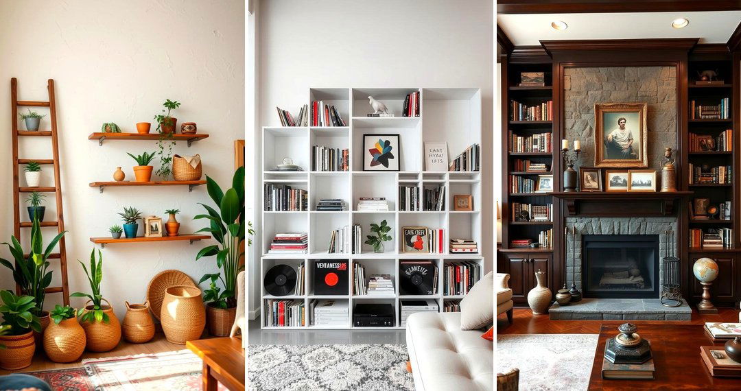 24 Creative Living Room Shelf Ideas for Stylish Storage
