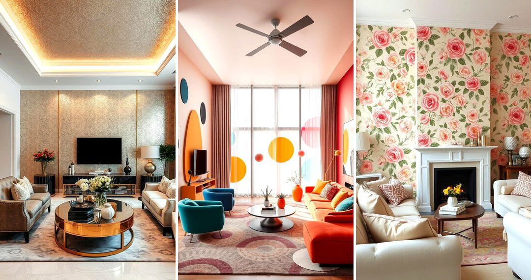 24 Stylish Living Room Wallpaper Ideas for Modern Homes