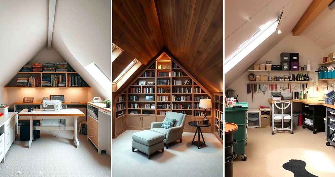 24 Small Attic Room Solutions for Low Ceiling Challenges