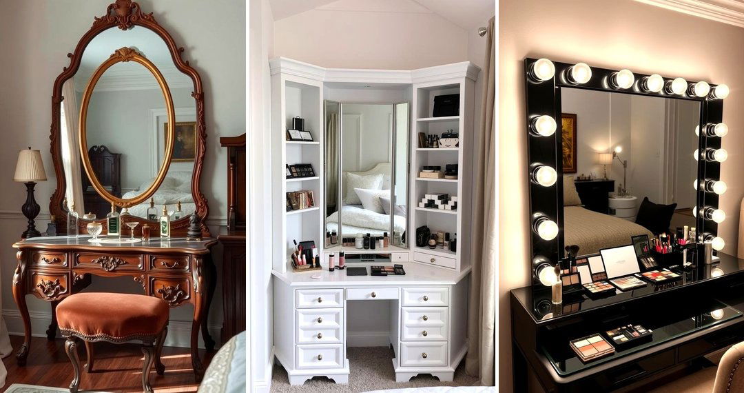 24 Makeup Vanity Ideas for a Chic Bedroom Beauty Space