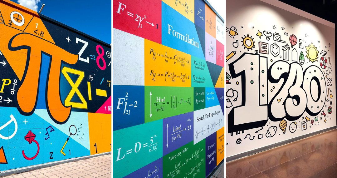 24 Math Mural Ideas