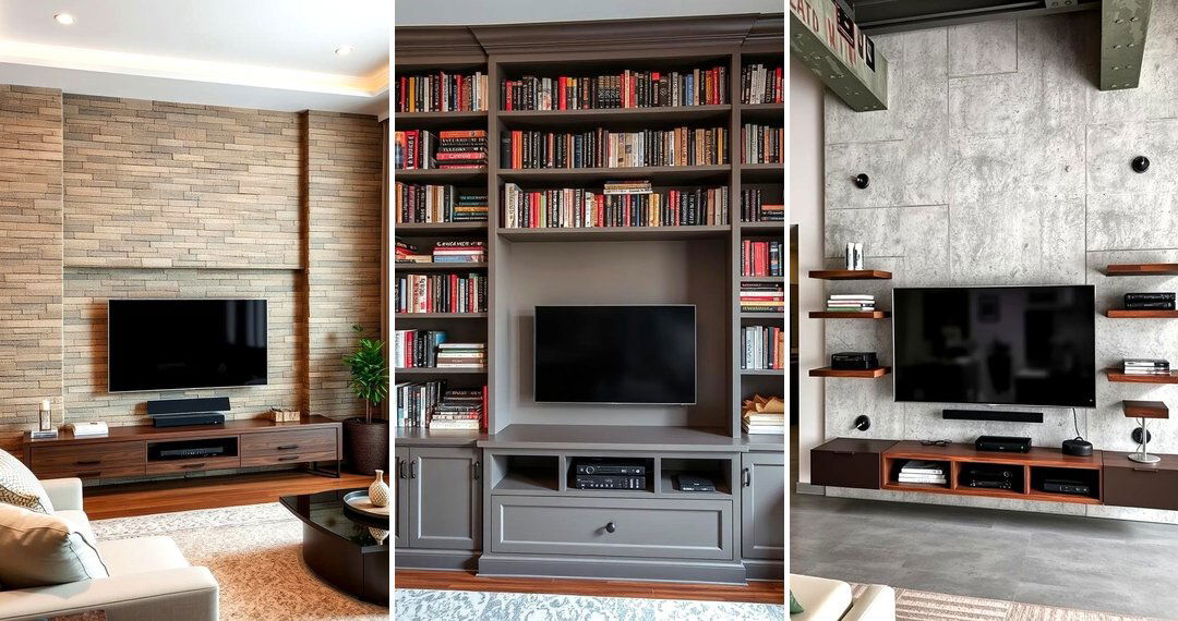 24 Modern Media Wall Ideas for Stylish Living Rooms