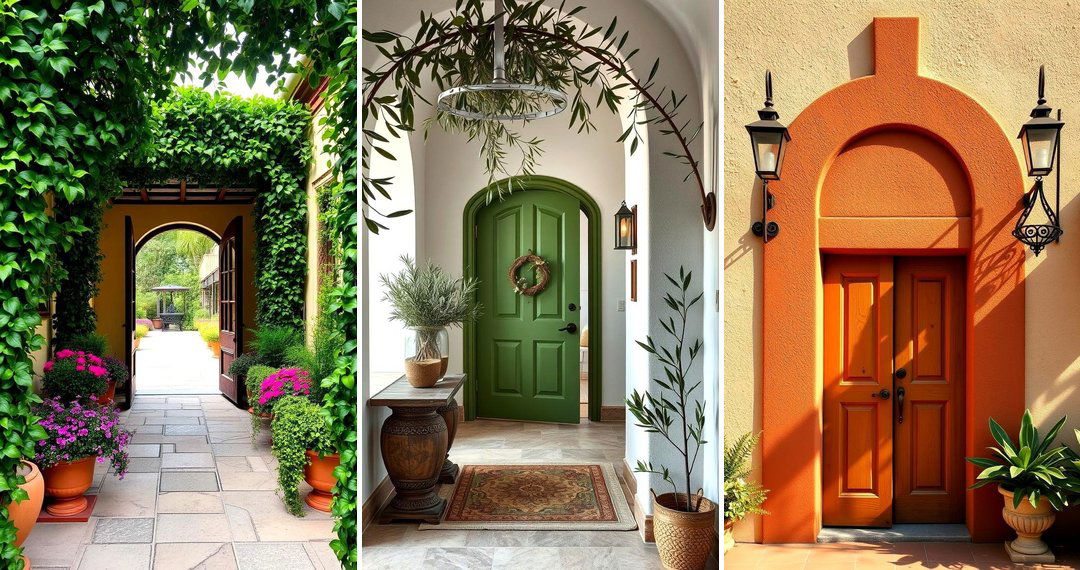24 Mediterranean Front Door Ideas for Coastal-Inspired Entries