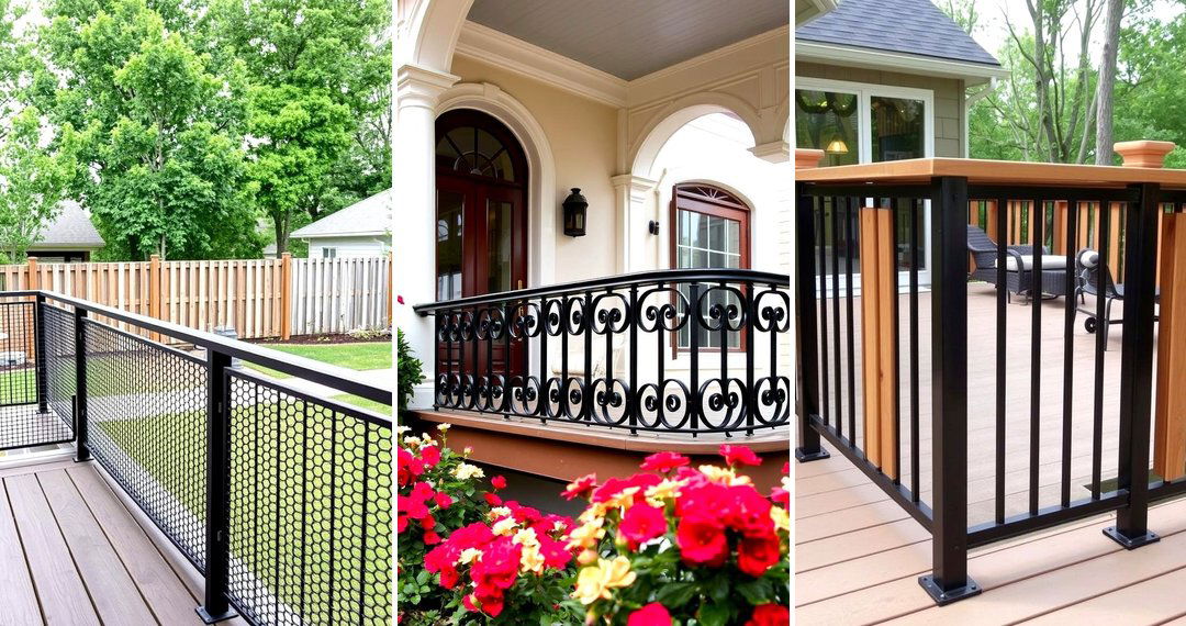 24 Metal Deck Railing Ideas for Modern Durability & Safety