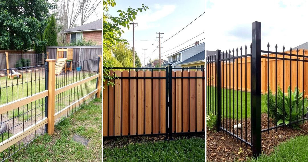 24 Metal and Wood Fence Ideas for Stylish Boundaries