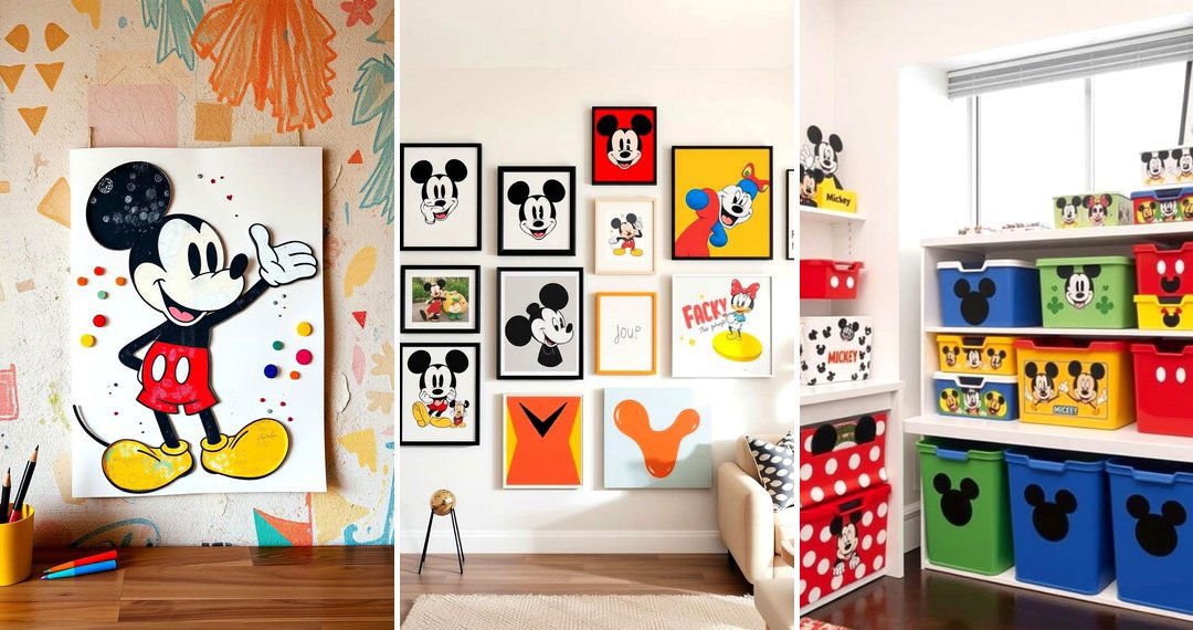 24 Mickey Mouse Room Decor Ideas for Playful Kids' Spaces