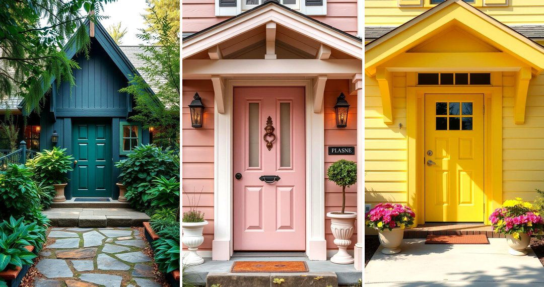 24 Mid-Century Front Door Colors to Boost Curb Appeal