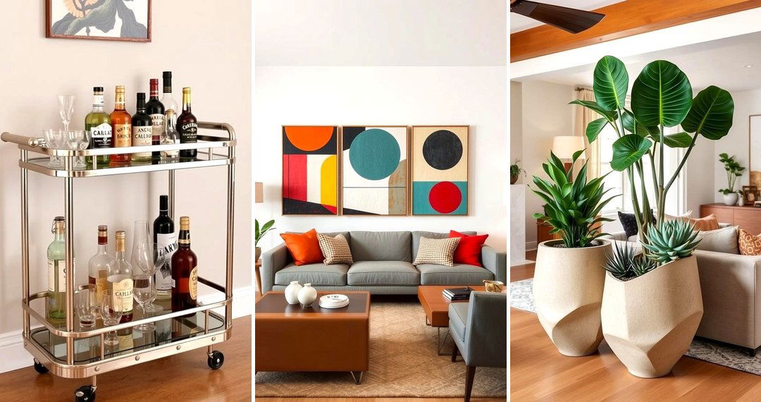 24 Mid-century Modern Living Room Retro Chic Ideas