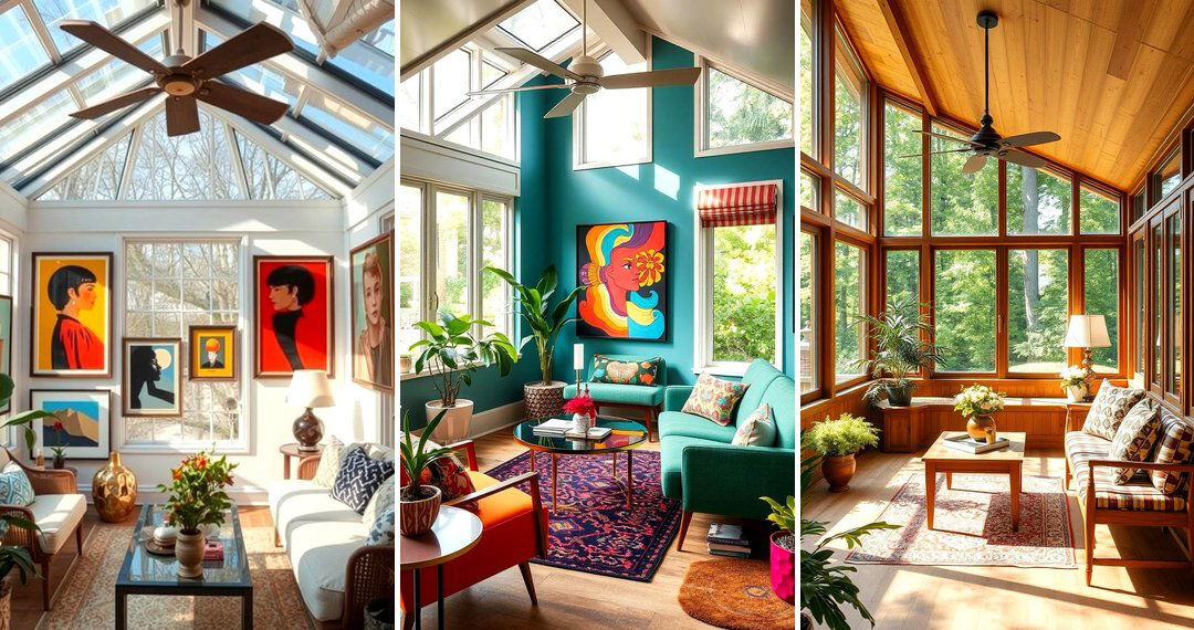 24 Mid-century Modern Sunroom Retro Design Ideas