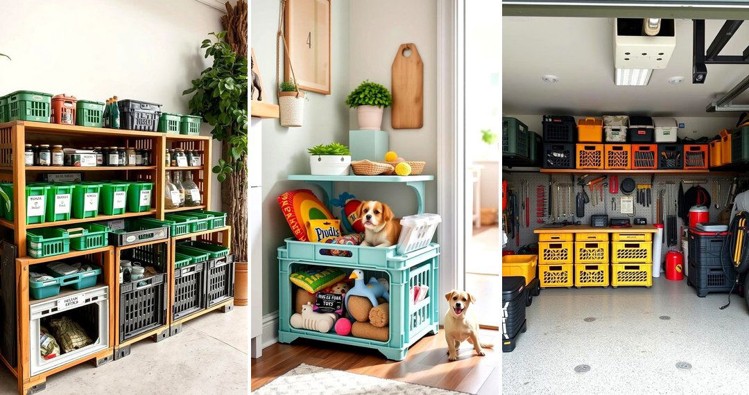 24 Milk Crate Storage Ideas for Organized & Affordable Solutions