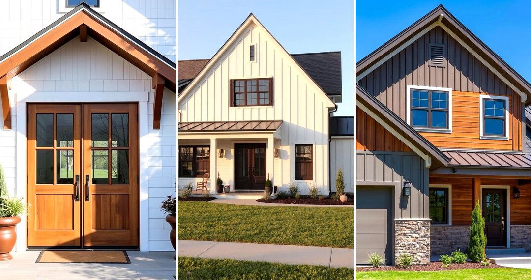 24 Modern Farmhouse Exterior Designs for Timeless Charm