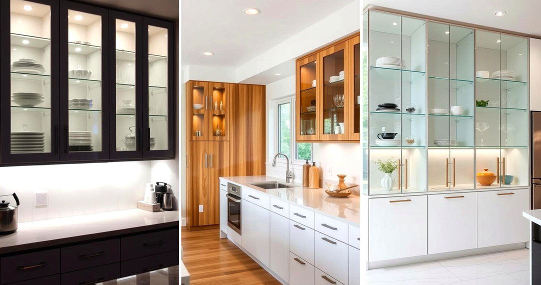 24 Modern Glass Kitchen Cabinet Ideas for Sleek Spaces