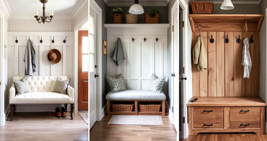 24 Mudroom Bench Ideas for Organized Entryway Storage