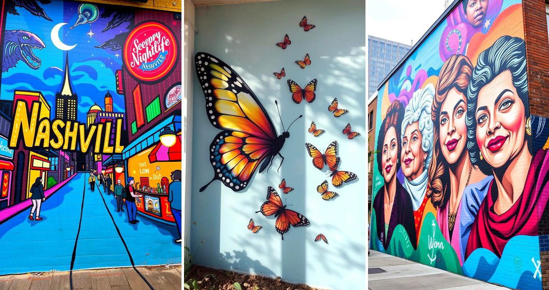24 Nashville Murals for Artistic & Inspiring Wall Designs