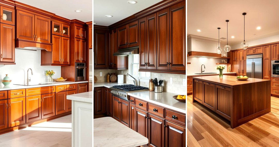 24 Natural Cherry Kitchen Cabinet Design Inspirations