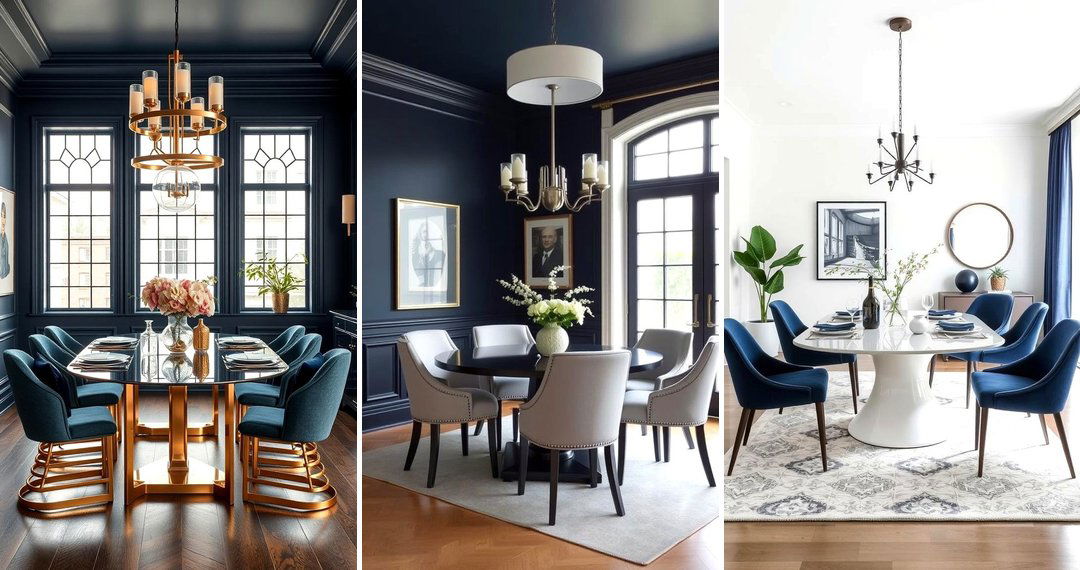 24 Navy Blue Dining Room Ideas for Elegant Entertaining