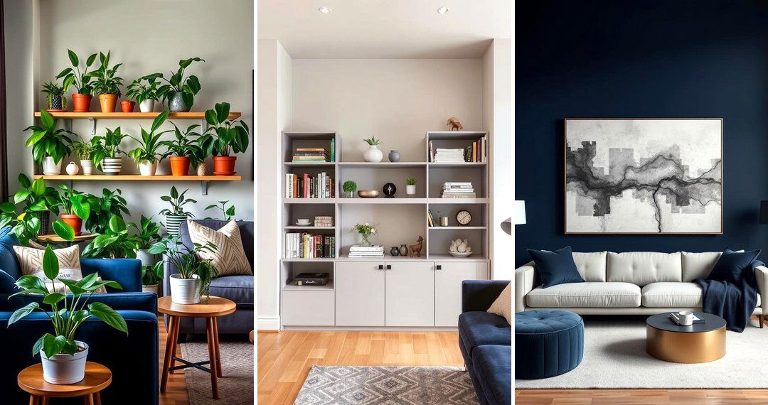 24 Navy Blue & Grey Living Room Ideas for Modern Serenity