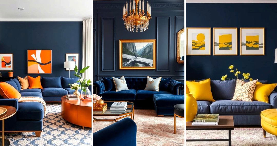 24 Navy Living Room Ideas for Bold Sophistication