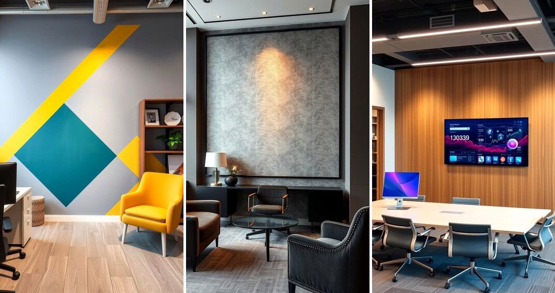 24 Office Accent Wall Ideas for a Bold Workspace Upgrade