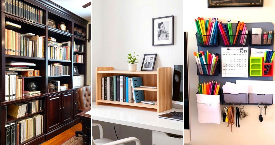 24 Office Storage Ideas to Organize Your Workspace
