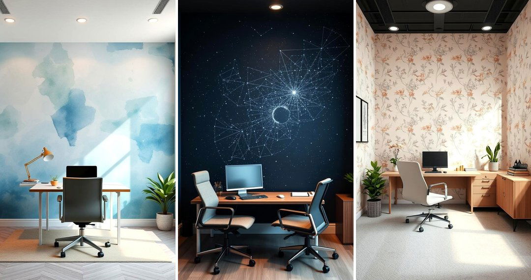 24 Office Wallpaper Ideas to Elevate Your Workspace Style
