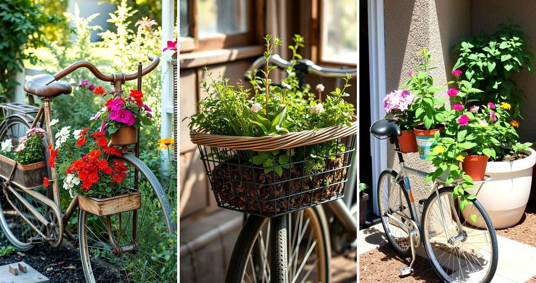 24 Creative Old Bicycle Garden Ideas for Vintage Charm