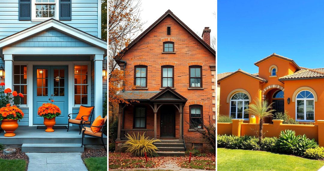 24 Orange House Exterior Ideas for Bold Curb Appeal