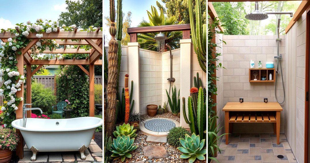 24 Outdoor Bathroom Ideas for Luxurious & Nature-Inspired Spaces