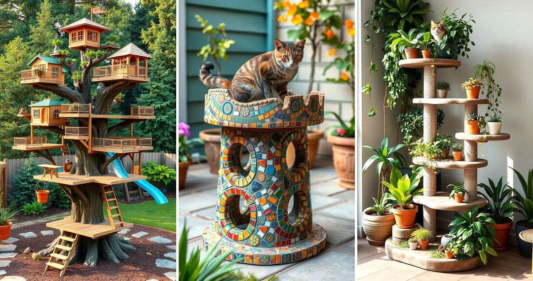 24 Outdoor Cat Tree Ideas: Creative Designs for Cats