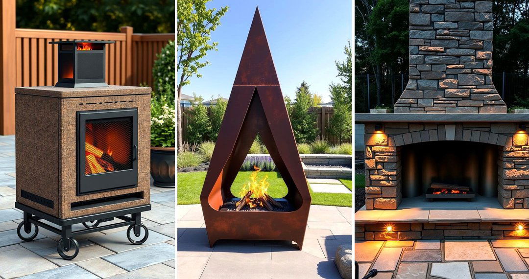 24 Outdoor Fireplace Ideas for Backyard Ambiance & Warmth