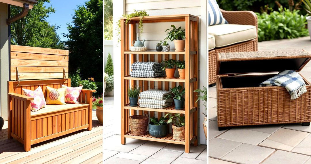 24 Practical Outdoor Storage Ideas to Maximize Your Space