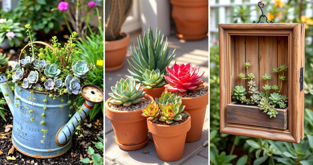 24 Stunning Outdoor Succulent Container Ideas for Low-Maintenance Beauty