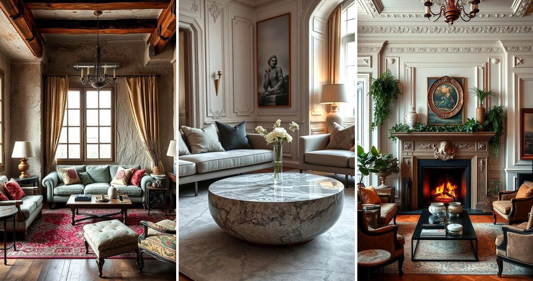 24 Parisian-Style Living Room Ideas for Elegant Timeless Design