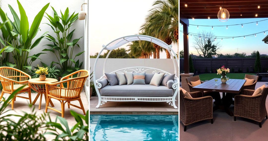24 Stylish Patio Furniture Ideas for Outdoor Comfort