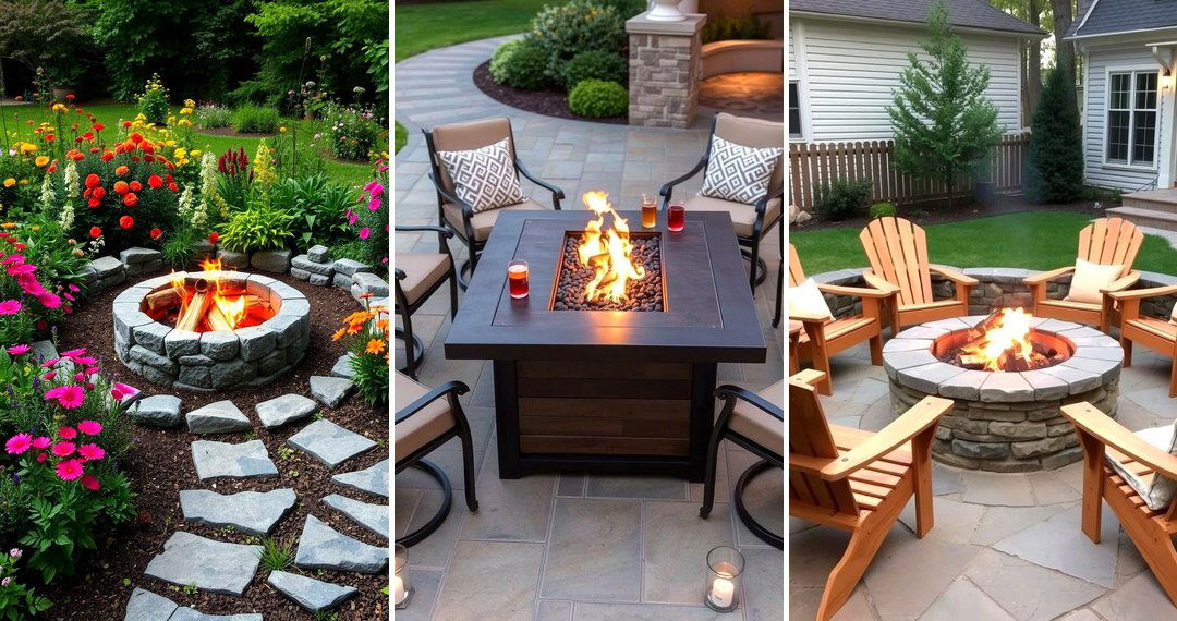 24 Patio Firepit Ideas for Cozy Gatherings & Warm Evenings