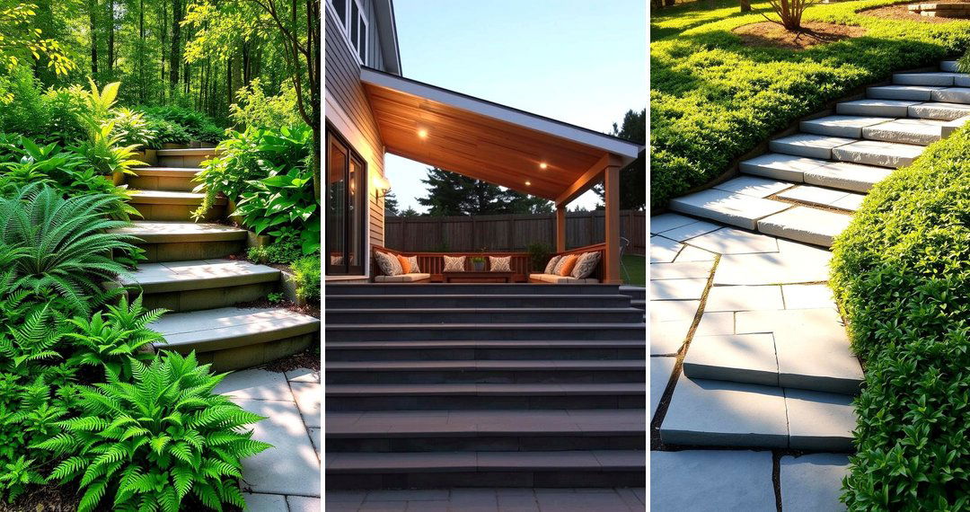 24 Patio Steps Ideas for Safe & Stylish Outdoor Spaces
