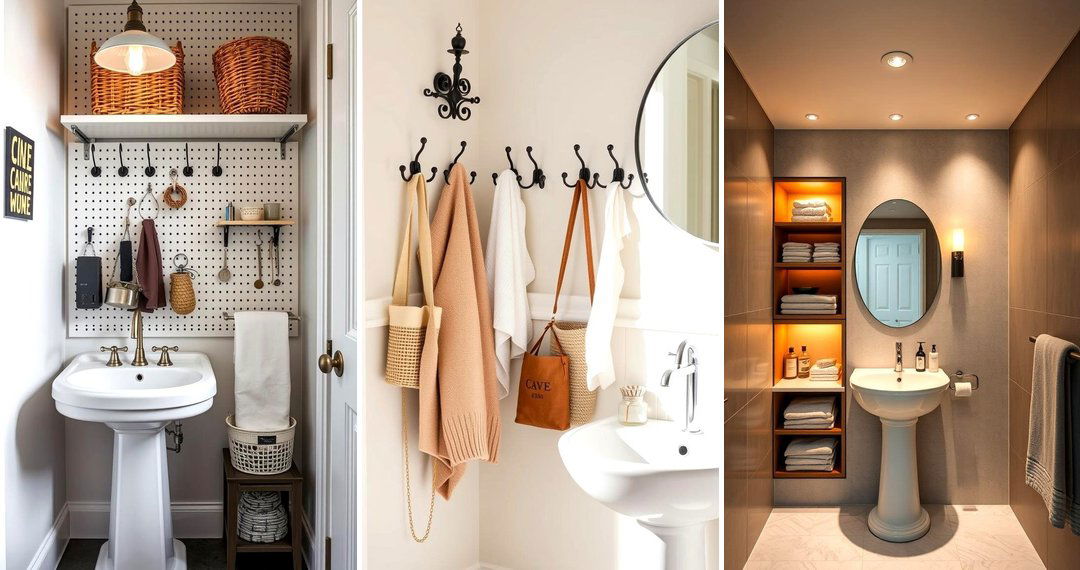 24 Pedestal Sink Storage Ideas for Organized Bathrooms