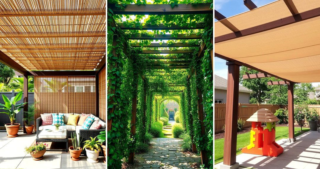24 Pergola Cover Ideas to Enhance Outdoor Living Spaces