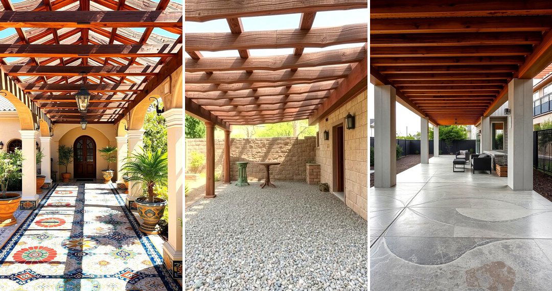 24 Pergola Flooring Ideas to Elevate Your Outdoor Space Design