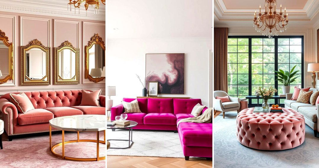 24 Chic Pink Living Room Ideas for Modern & Playful Spaces