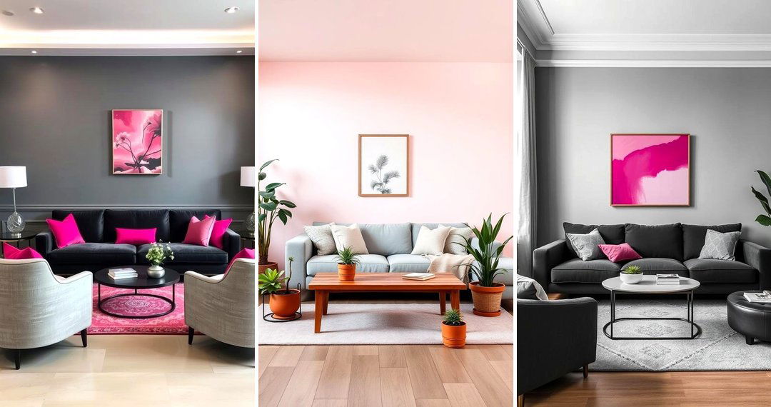 24 Pink and Grey Living Room Ideas: Modern Elegance