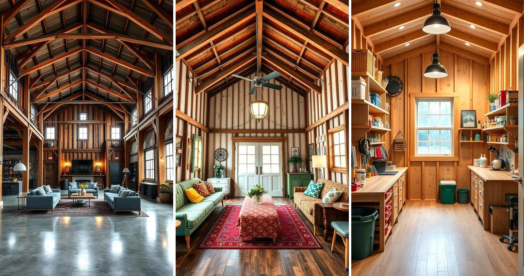 24 Innovative Pole Barn Interior Design Ideas & Inspiration